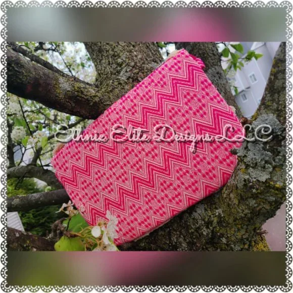 New pink Handmade Banjara fringe Jute Bag - Silver And Gold Leather Slin… - Picture 8 of 8